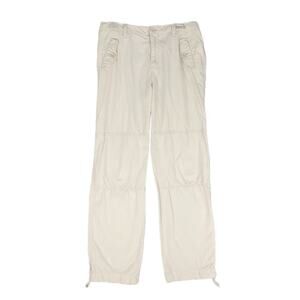 Polo Jeans Co Women's 8 Beige Wide Leg Utility Pants Ralph Lauren Vtg 90s Y2K
